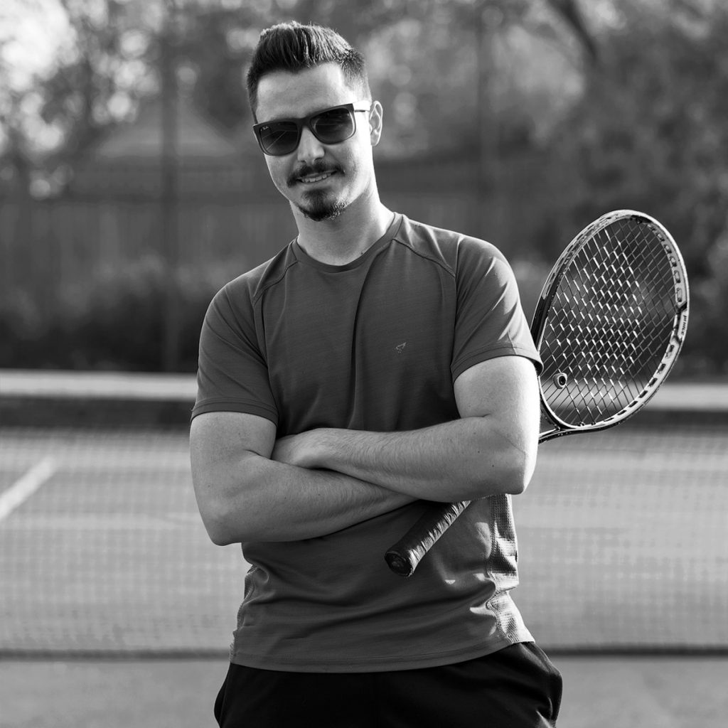 Illias Bompotsis, coach at Conway LTC, Southgate. Illias Bompotsis, coach at Conway LTC, Southgate.