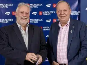 2022: Graham Sievers receiving our Middlesex County Club of the Year award at Queen’s Club.